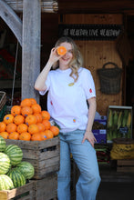 Load image into Gallery viewer, All over Fruit Sticker embroidered T-shirt