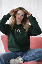 Load image into Gallery viewer, Embroidered Floral ' have a nice day ' back sweater