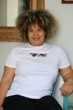 Load image into Gallery viewer, Double Heart Bee embroidered T- shirt