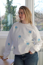 Load image into Gallery viewer, All Over Hydrangea Sweater