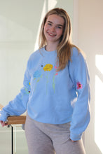 Load image into Gallery viewer, Floral sleeve with mini bugs Sweater