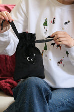 Load image into Gallery viewer, Velvet embroidered small Initial gift bag