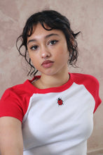 Load image into Gallery viewer, Red mini Ladybird Raglan T-Shirt