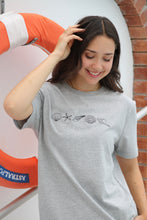 Load image into Gallery viewer, Line of Shells embroidered T-shirt