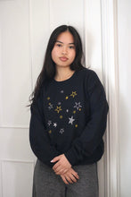 Load image into Gallery viewer, Metallic Star embroidered sweater