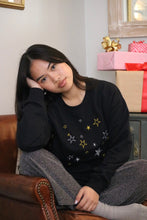 Load image into Gallery viewer, Metallic Star embroidered sweater