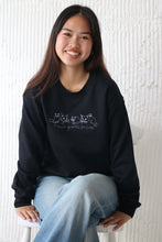 Load image into Gallery viewer, Thank goodness for cats embroidered sweater