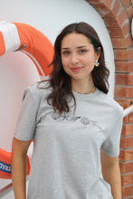 Load image into Gallery viewer, Line of Shells embroidered T-shirt