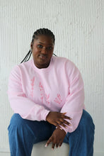 Load image into Gallery viewer, Embroidered large wildflower sweater with floral sleeves