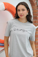 Load image into Gallery viewer, Line of Shells embroidered T-shirt