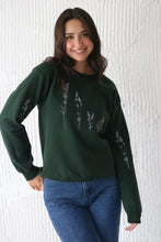 Load image into Gallery viewer, Embroidered large wildflower sweater with floral sleeves