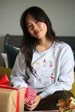 Load image into Gallery viewer, Super Festive Dogs embroidered sweater