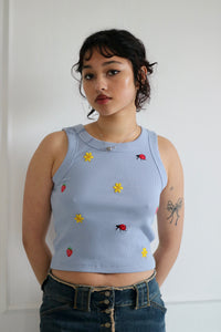 The all over Ladybird flower mix Ribbed Vest