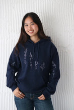 Load image into Gallery viewer, Embroidered large wildflower hoodie with floral sleeves