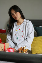 Load image into Gallery viewer, Super Festive Dogs embroidered sweater