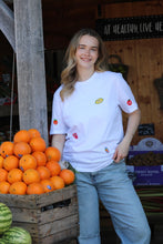 Load image into Gallery viewer, All over Fruit Sticker embroidered T-shirt