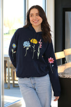 Load image into Gallery viewer, Floral sleeve with mini bugs Hoodie