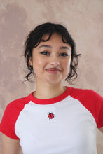 Load image into Gallery viewer, Red mini Ladybird Raglan T-Shirt