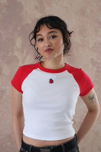 Red mini Ladybird Raglan T-Shirt
