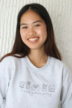 Load image into Gallery viewer, Thank goodness for dogs embroidered sweater