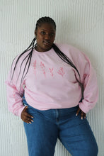 Load image into Gallery viewer, Embroidered large wildflower sweater with floral sleeves