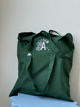 Load image into Gallery viewer, Initial Tote Bag with mini bee strap