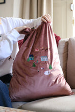 Load image into Gallery viewer, Velvet embroidered XLarge Christmas gift sack
