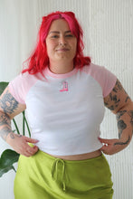 Load image into Gallery viewer, Pink Cowboy Boot Raglan T-Shirt