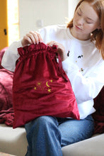 Load image into Gallery viewer, Velvet embroidered Star Constellation gift bag