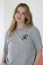 Load image into Gallery viewer, Floral Bee Initial T-shirt
