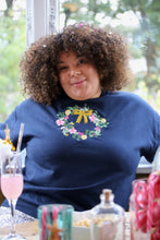 Load image into Gallery viewer, The Big Bow Wreath Sweater