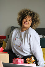 Load image into Gallery viewer, Crazy Christmas Cats embroidered sweater