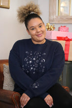 Load image into Gallery viewer, Night sky embroidered sweater