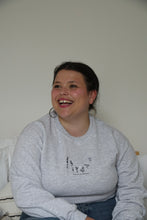 Load image into Gallery viewer, Dancing in the wildflower embroidered slogan sweater