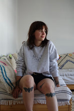 Load image into Gallery viewer, Dancing in the wildflower embroidered slogan sweater