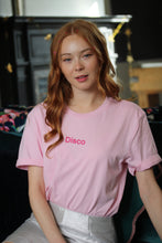 Load image into Gallery viewer, Disco text embroidered T-Shirt