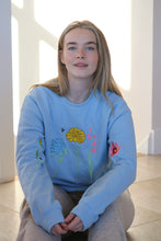 Load image into Gallery viewer, Floral sleeve with mini bugs Sweater