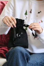 Load image into Gallery viewer, Velvet embroidered small Initial gift bag