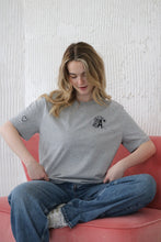 Load image into Gallery viewer, Floral Bee Initial T-shirt