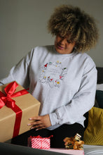 Load image into Gallery viewer, Crazy Christmas Cats embroidered sweater