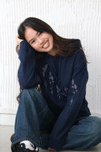 Load image into Gallery viewer, Embroidered large wildflower hoodie with floral sleeves