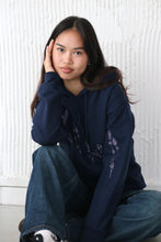 Load image into Gallery viewer, Embroidered large wildflower hoodie with floral sleeves