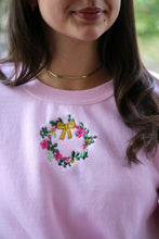 Load image into Gallery viewer, Mini Bow Wreath Sweater