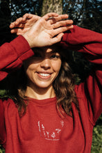 Load image into Gallery viewer, Dancing in the wildflower embroidered slogan sweater