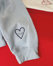 Load image into Gallery viewer, Thank goodness for dogs sweater with dog heart sleeve detail