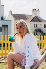 Load image into Gallery viewer, Embroidered bee sleeve sweater