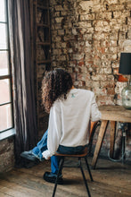 Load image into Gallery viewer, Embroidered trio of moths sleeve sweater