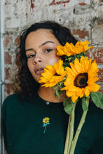 Load image into Gallery viewer, Sunflower embroidered sweater