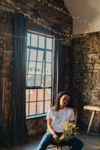 Load image into Gallery viewer, Big bunch of flowers embroidered organic t-shirt.