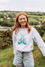 Load image into Gallery viewer, Embroidered large moth sweater